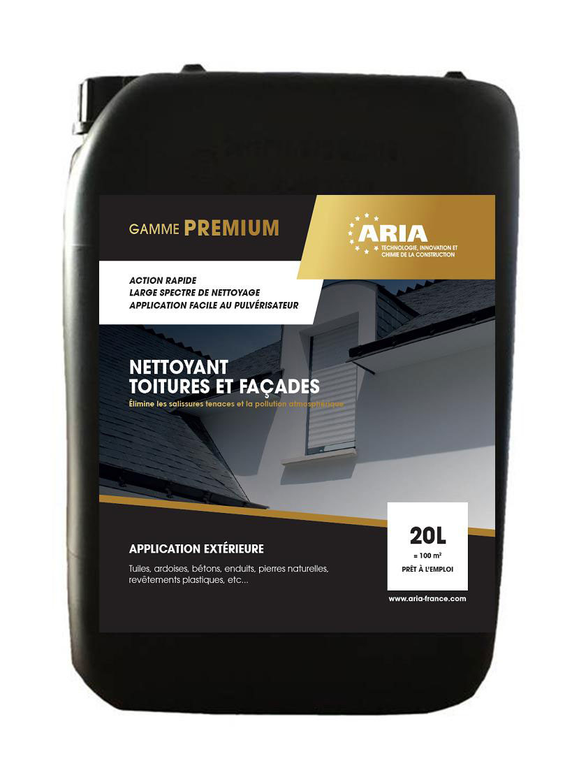 Nettoyant pour toitures, façades et sols extérieurs à action rapide : Ariaexpress L405 (20L)