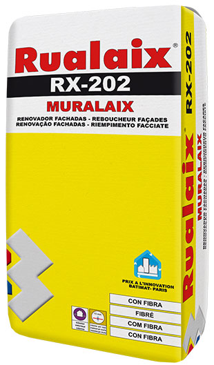 Enduit de rebouchage façade fibré Muralaix Rualaix RX202 (15kg)