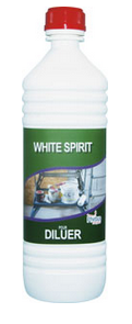 White Spirit (1L) : Diluant nettoyant pour peintures, colles, vernis...