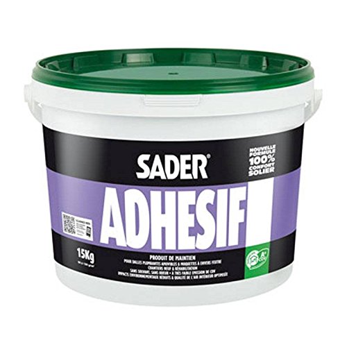 Colle poissante Sader Adhesif 5 kg pour maintien des dalles et lames plombantes amovibles des parquets