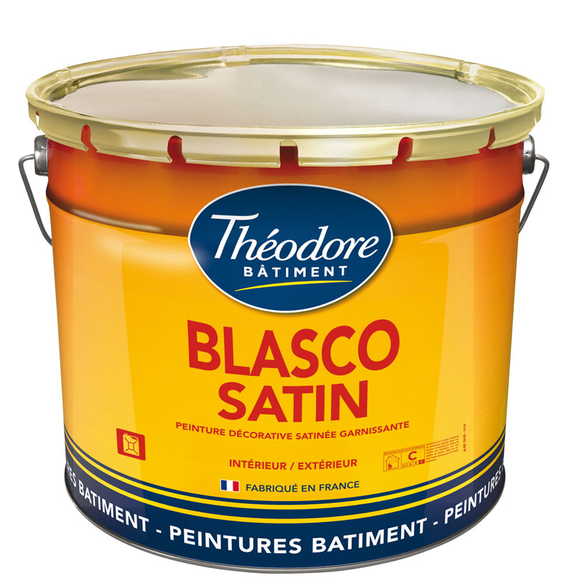 Blasco satin (12L) : Peinture satinée garnissante intérieure/extérieure pour bois et métaux. Pour climats marins et rigoureux - Protection optimum
