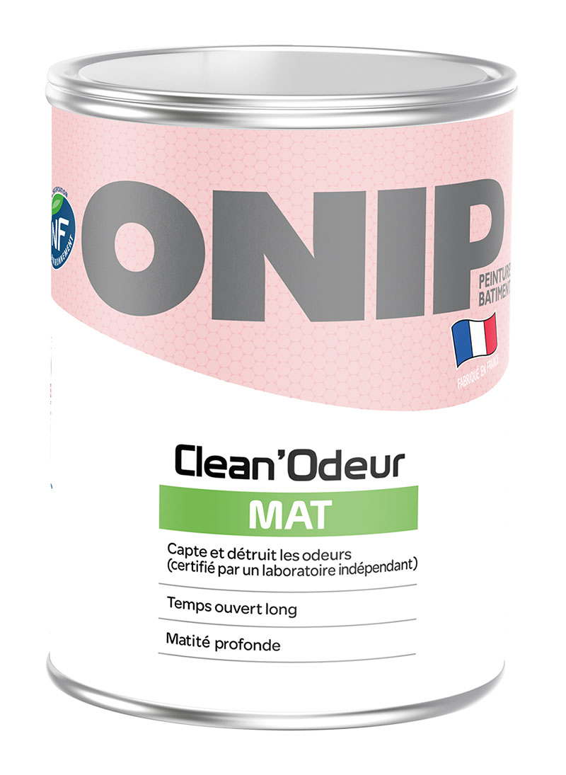 ONIP Clean'Odeur mat (1L) : peinture acrylique mate murs et