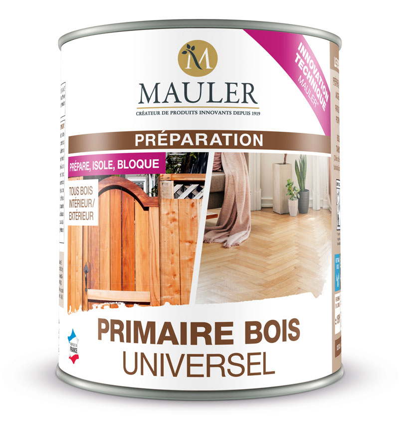Primaire bois universel Mauler : fond dur, sous-couche bois tanniques et exotiques, bouche-pore et impression bois en un seul produit !