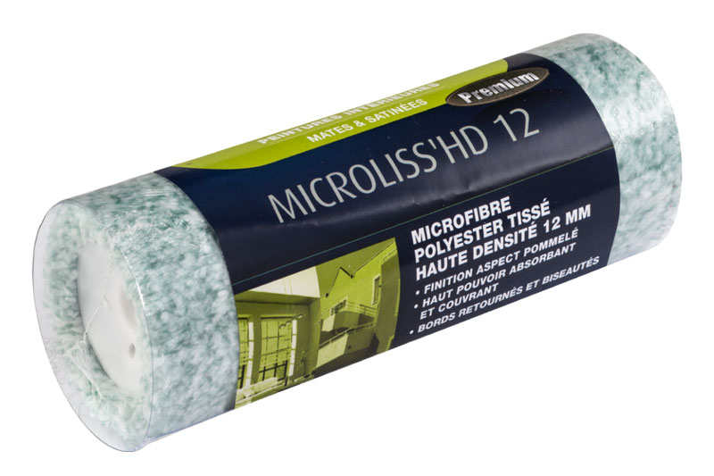 Rouleau peinture murs plafonds Microliss'HD polyester 12 mm - 250 mm