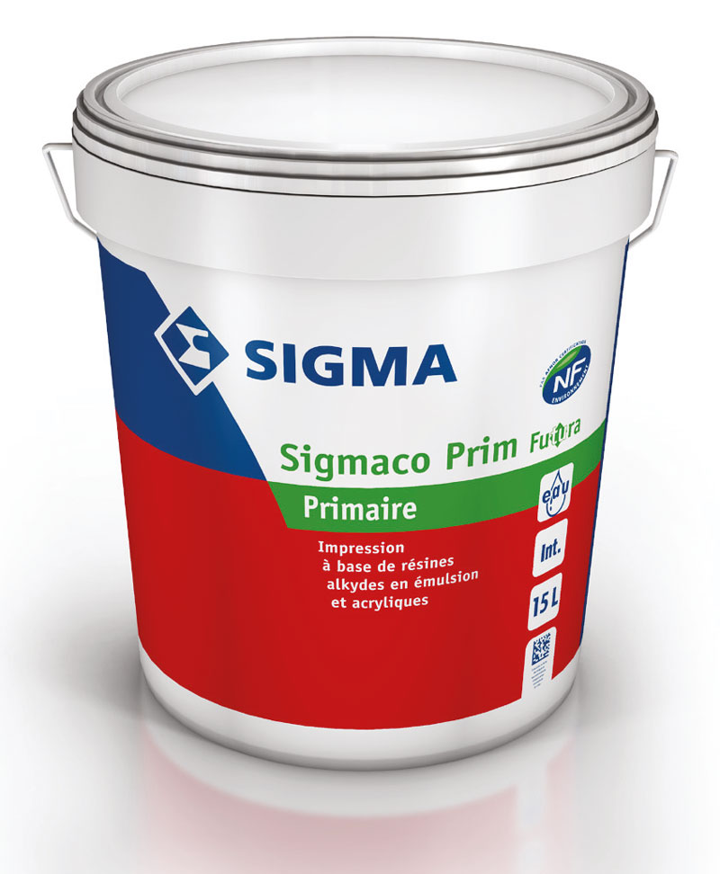 Impression à base de résines acryliques et alkydes en émulsion : Sigmaco Prim Futura (15L)