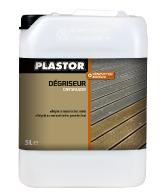 Nettoyant dégriseur pour terrasse Plastor (5L) : ravivez et retrouvez la couleur d'origine de vos bois de terrasse, sans les décolorer