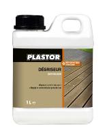 Nettoyant dégriseur pour terrasse Plastor (1L) : ravivez et retrouvez la couleur d'origine de vos bois de terrasse, sans les décolorer