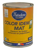 Peinture mate excellent rapport qualité prix, spéciale grandes surfaces murs et plafonds : Color Idem Mat HD (1L)