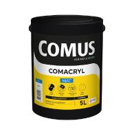 Peinture décorative acrylique mate pour travaux courants : Comus Comacryl Mat (5L) - Idéale pour les plafonds de toute la maison
