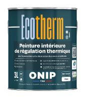 Peinture isolante de régulation thermique pour murs, plafonds, bois, métal, carrelage... : ONIP Ecotherm Intérieur (3L)