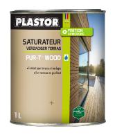 Saturateur Terrasse biosourcé Plastor Pur-T Wood (1L) phase aqueuse : saturateur hydrofuge et anti uv pour terrasses et bardages sur tous types de bois