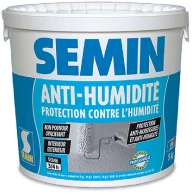 Semin anti-humidité (5kg / 3,3L), une sous-couche de protection contre l'humidité pour l'intérieur et l'extérieur. Sans solvants