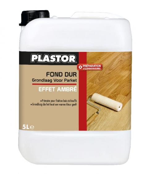 Fond dur effet ambré Plastor (5L) : primaire avant vitrificateur pour rehausser la teinte originelle du bois