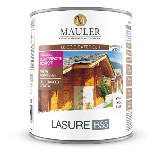 Lasure B35 mauleur : lasure de très haute qualité pour les bois extérieurs (bardages, cloture, mobilier de jardin...)