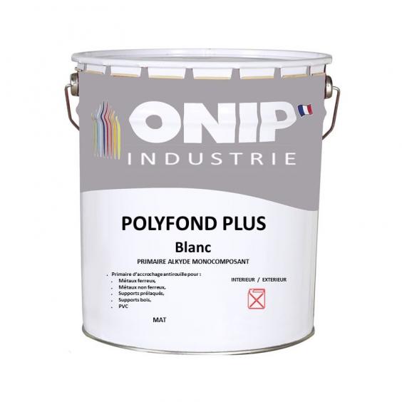 ONIP Polyfond Plus (1L ou 3L) : primaire accrochage multisupport (bois, métal, supports fermés...) d'excellente adhérence en phase solvant