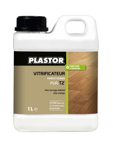Vitrificateur polycarbonate en phase aqueuse incolore pour lieux de passages fréquents et toutes utilisations résidentielles Plastor Pur-T2 1L