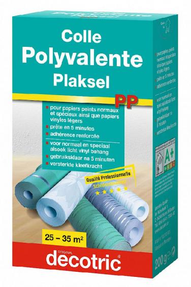 Colle polyvalente Decotric (200g) : pour coller les papiers peints normaux, spéciaux et les vinyles légers