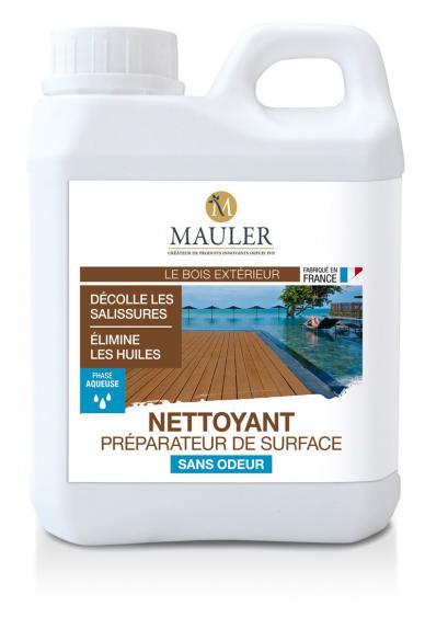 Nettoyant préparateur de surfaces Mauler (1L) : pour nettoyer, entretenir et dégraisser terrasses et bois extérieurs