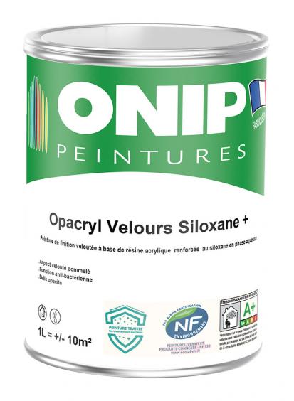ONIP Opacryl Velours Siloxane + (1L) : peinture de protection et de décoration des murs et plafonds