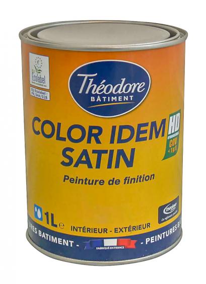 Color Idem Satin 1L, peinture travaux courants pour grands chantiers et grandes surfaces