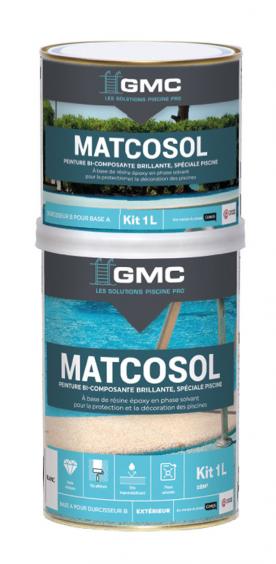 Peinture epoxy bi-composant brillante pour la protection et la décoration des piscines : Matcosol Piscine