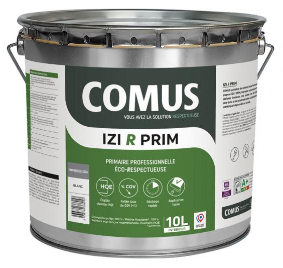 Comus IZI R PRIM (10L) : sous-couche d'impression professionnelle eco-respectueuse formulée à partir de matières premières recyclées