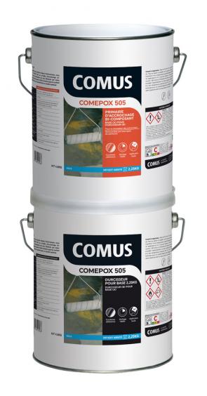 Primaire d'accrochage bi-composant epoxy pour les sols : Comus Comepox 505 (4,5kg)