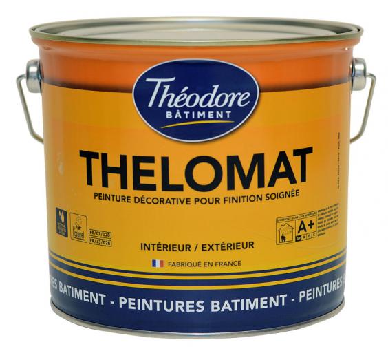 Thelomat, peinture mate intérieure et extérieure pour murs et plafonds. Idéale plafonds des chambres et pièces à vivre - 3L