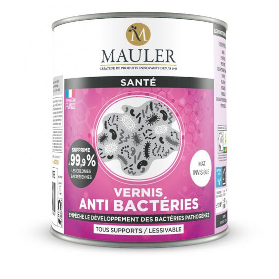 Vernis mat incolore tous supports anti bactéries Mauler 1L