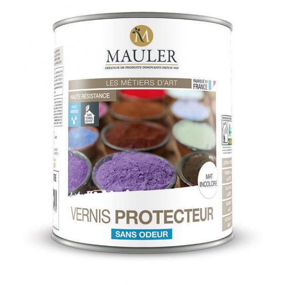 Vernis protecteur mat incolore et sans odeur Mauler (1L) : protège et imperméabilise les supports minéraux bruts, la chaux à l'ancienne, le bois...