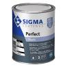 Peinture mate de haute qualité pour murs et plafonds Sigma Perfect Matt : 2 en 1 sous-couche et finition, non lustrable, sans trace de reprise Conditionnement (L) : 1 litre